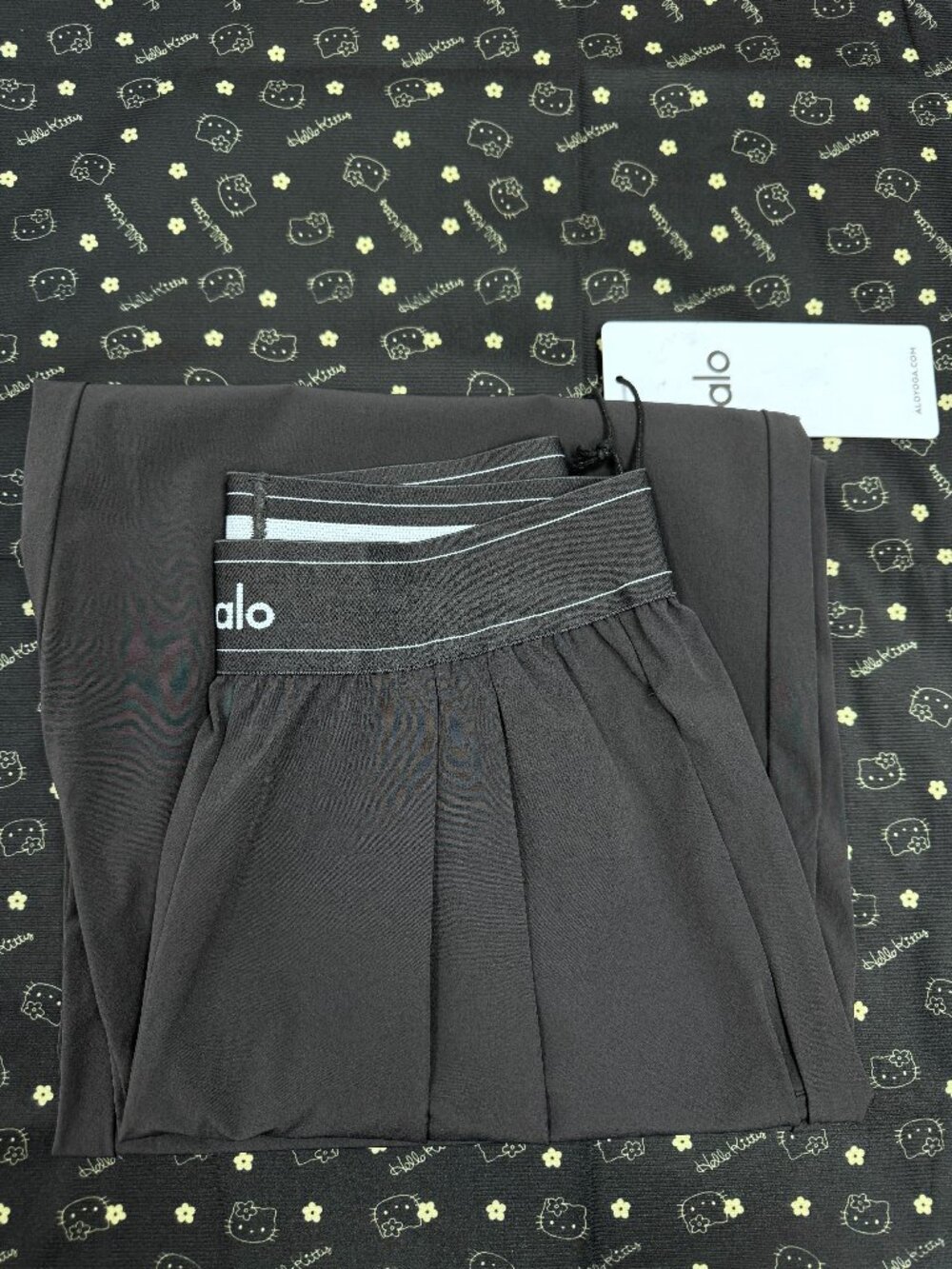 NWT Alo Yoga Suit Up Trouser Anthracite 🖋️ Tailored Wide Leg Pants (Regular) - Picture 2 of 9
